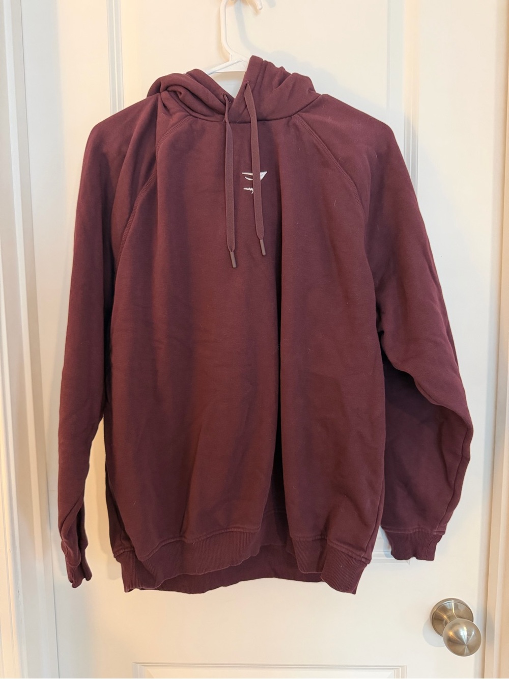 Gymshark Maroon/Burgundy Training Oversized Fleece Hoodie